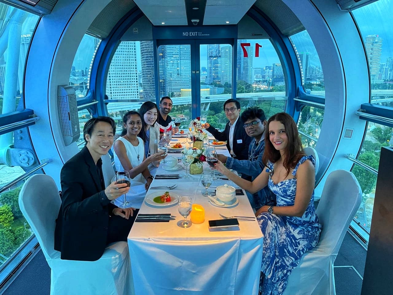 From Gardens to Skyline: A 3D2N Team Building Itinerary in SIngapore - Singapore Flyer and Sky Dining