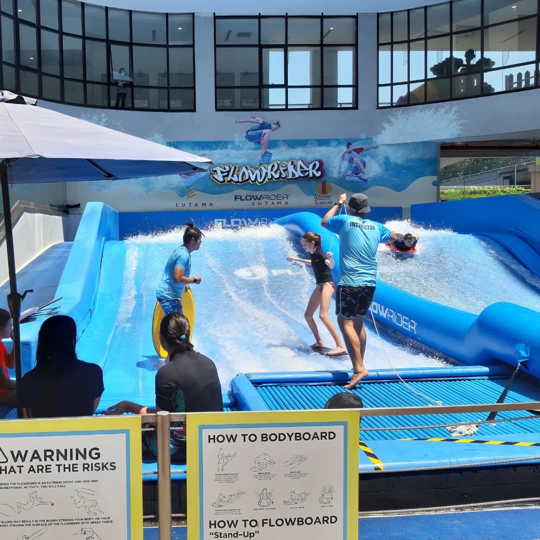Small Teams, Big Fun: Top 16 Team-Building Activities in KL & Selangor for Small Groups - FlowRider In 1 Utama Shopping Centre