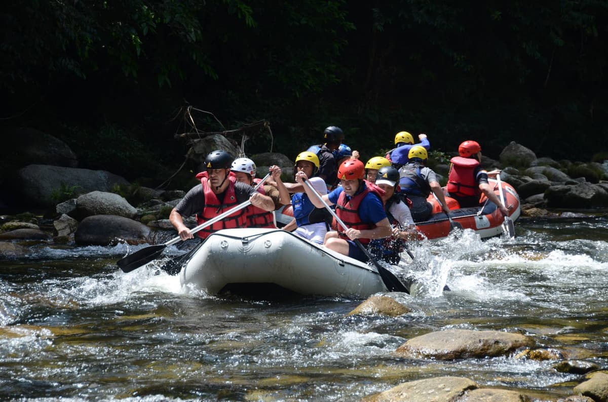 Team Harmony in Perak: White-Water Rafting at Gopeng