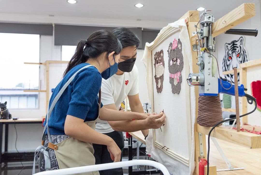 Get Creative Together: 15 Artistic Team Building Activities in Kuala Lumpur - D'rug Tufting Studio